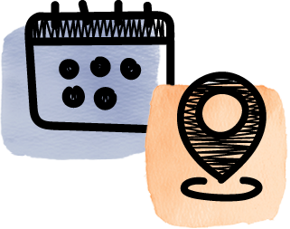 illustration calendrier et repere